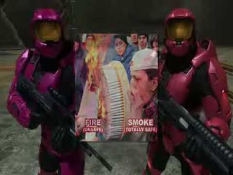 Red vs. Blue - Fire Safety PSA CENSORED