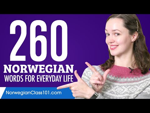 260 Norwegian Words for Everyday Life - Basic Vocabulary #13