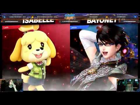 Game Night (2/9/20) - Lath (Isabelle) vs. Juice (Bayonetta) - Losers Round 6 - Best of 1