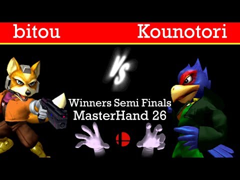 MasterHand 26 WSF - bitou(Fox) vs. Kounotori(Falco)