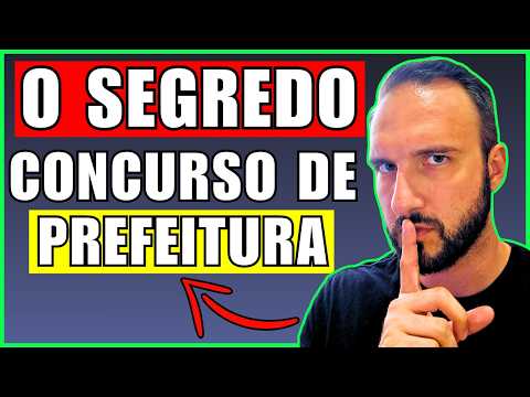 TÁTICA que usei para ser APROVADO em CONCURSO DE PREFEITURA ✅ Como Estudar para Concurso Municipal?