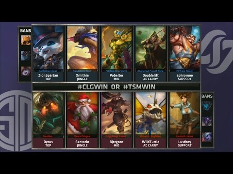 CLG vs TSM Game 3 Highlights - COUNTER LOGIC GAMING vs TEAM SOLOMID - FINALS NA LCS SUMMER PLAYOFFS