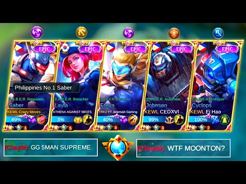 5 MAN S.A.B.E.R SQUAD SUPREME IN ONE TEAM