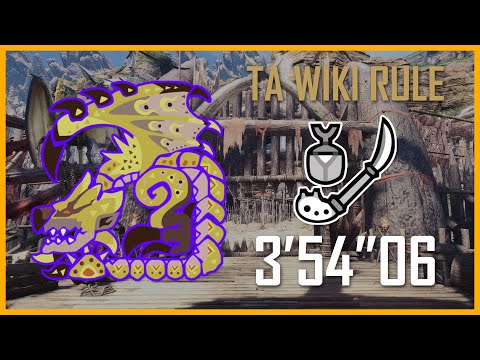 [MHWI] Tempered Gold Rathian - Insect Glaive 3'54'06 (TA Wiki Rule)