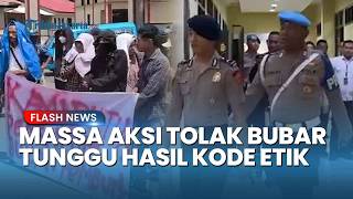 Pendemo Tolak Bubar! Tunggu Kabar Keadilan pada Sidang Kode Etik Bripda Masias Pelaku Penganiayaan