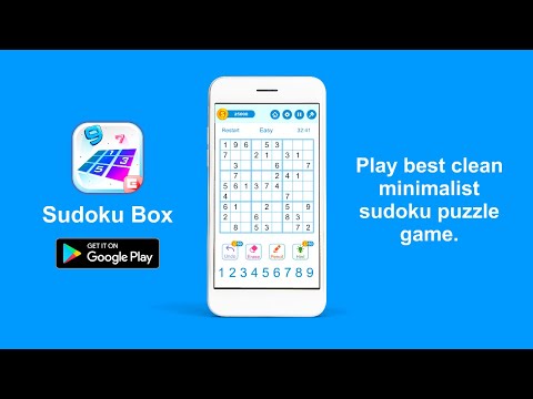 Sudoku Box - Free Clean Easy Brain Puzzle Sudoku Video