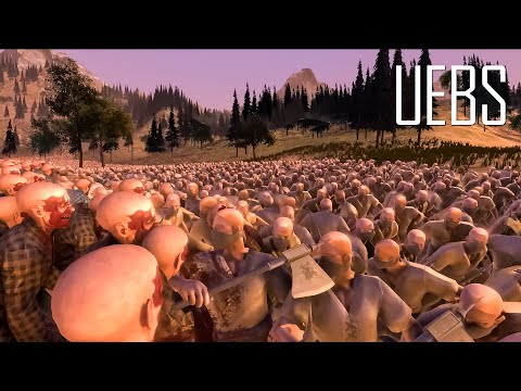 20.000 Bandits vs 20.000 Runner Zombies- Ultimate Epic Battle Simulator 2- UEBS 2