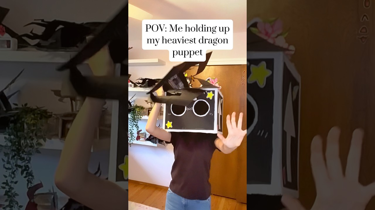 Me Holding My Largest Dragon (IB: @PyrrhiaDragons7) #paperart #papercrafts #paperdragon #shorts #fyp