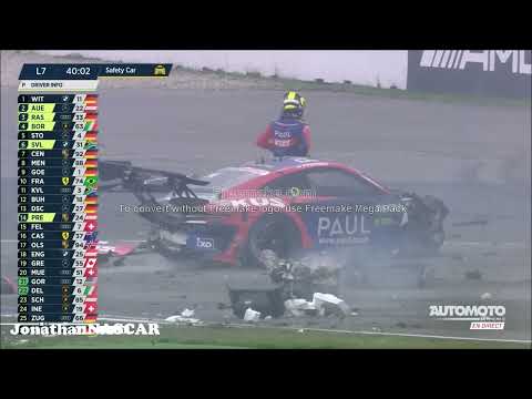 Schwere Unfälle bei dem DTM Rennen auf dem HOCKENHEIM RING 2022 mit Feuer UNFALL