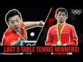 Men S Singles Table Tennis Last 5 Champions