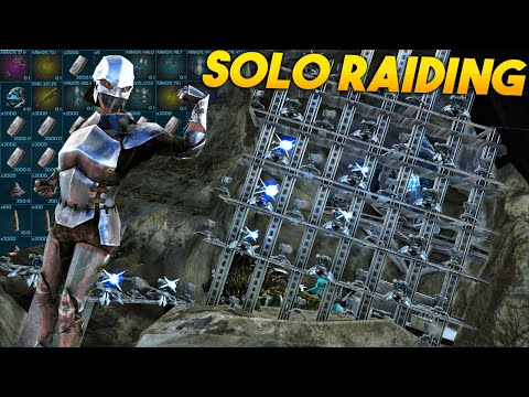 SOLO Raiding A Donating Tribe For The Most Insane Loot - ARK