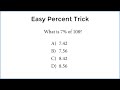 Do you know the easy way to solve percentages?