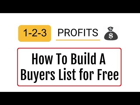 1-2-3 Profits Review Bonus - How To Build A Buyers List for Free Video