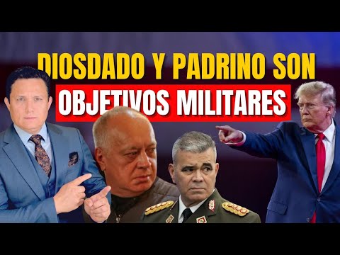 ADVIERTEN A DIOSDADO QUE ES UN OBJETIVO PARA EEUU Y CORRE PELIGRO SU VIDA