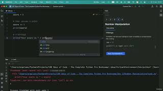 22Number Manipulation and F Strings in Python