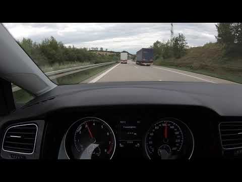 Golf 7 1.0 TSI mpg fuel consumption on the German Autobahn