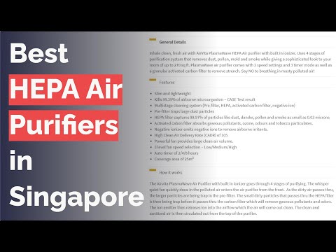🌵 9 Best HEPA Air Purifiers in Singapore