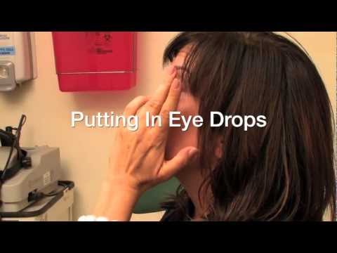 Putting in Eye Drops