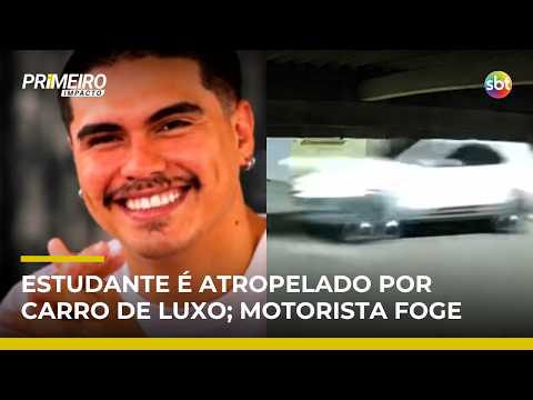 Estudante morre após ser atingido por Porsche; motorista foge sem prestar socorro | #PrimeiroImpacto