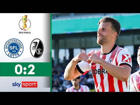 Freiburg erledigt Pflichtaufgabe! | Sportfreunde Lotte - SC Freiburg | Highlights | DFB Pokal