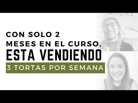 En poco tiempo puede tener ventas de tortas constantes y lucrativas