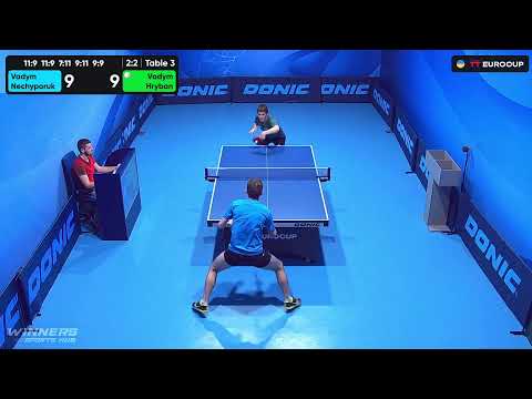 19:15 Vadym Nechyporuk - Vadym Hryban 24.07.2023 TT Euro.Cup Ukraine Star. TABLE 3