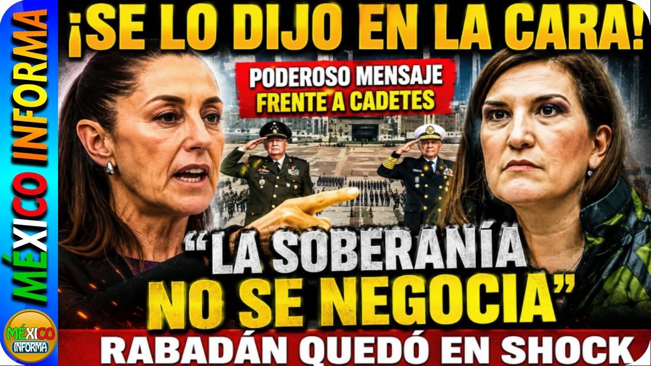 TÓMALA: SHEINBAUM SE LO DICE EN LA CARA A LA RABADÁN. "LA SOBERANÍA NO SE NEGOCIA" GRAN DISCURSO.
