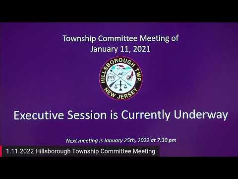 2022 January 11 Township Committee Meeting