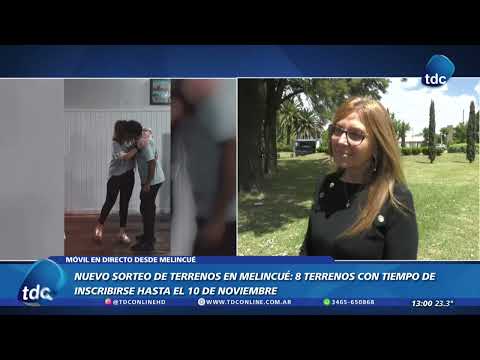 MELINCUÉ / NUEVO SORTEO DE TERRENOS EN MELINCUÉ: 8 TERRENOS CON TIEMPO DE INSCRIBIRSE HASTA EL 10