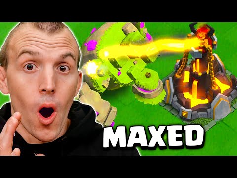 Maxed Mountain Golem Gameplay (Clash of Clans)