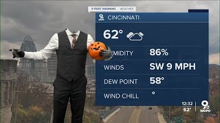 Weatherman loses head over Halloween forecast
