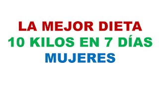 Dieta para bajar en 10 dias