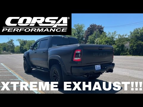 CORSA XTREME EXHAUST INSTALLED ON MY RAM TRX!!! SOUNDS SO GOOD!!