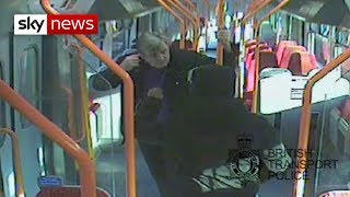 Man stabbed &#39;18 times in 25 seconds&#39; on train