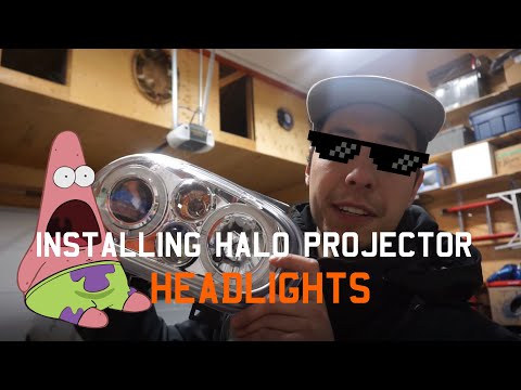 How to install Halo Projector Headlights on a Mk4 Golf