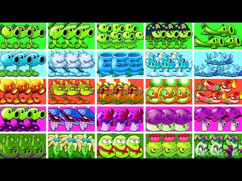 PvZ2 - 25 Best Plants (5 Family) Battlez - Who is Best Plant ?