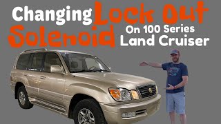 100 series Toyota Land Cruiser Lexus LX470 A343F Transmission Shift Lockout Solenoid Replacement DIY