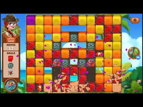 Lost Island Blast Adventure Level 1599 - NO BOOSTERS 🏝️ | SKILLGAMING ✔️