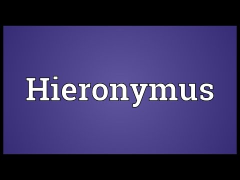 Hieronymus Meaning
