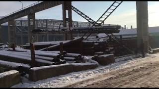 Превью видео: Разгрузка б/у трубы | СтройГеоРесурс