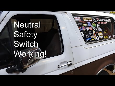 Wiring the neutral safety switch in the Bronco. Johns Junk Ep:89