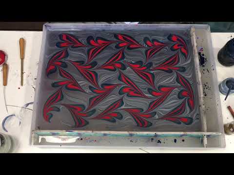 How to do Paper Marbling Ebru Hatip by James Mouland