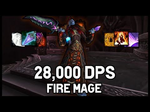 ICC Heroic Deathbringer Saurfang (28,000 DPS) R2 World - Fire Mage POV | WOTLK WoW Classic