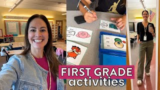 Teaching CVC Words, Numbers to 10, and Beginning of the Year Writing in First Grade // Teaching Vlog