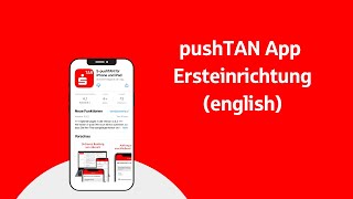 English: pushTAN App inital setup (Online-Banking mit pushTAN Ersteinrichtung)
