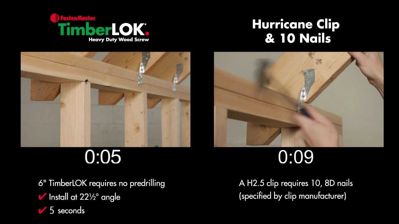 FastenMaster TimberLOK vs. Hurricane Ties: Strength Showdown