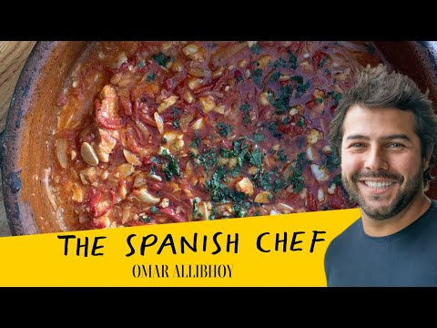 Bacalao al ajoarriero | Cod with peppers and tomato sauce