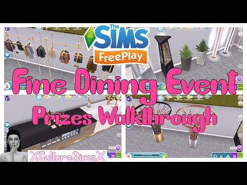 The Sims FreePlay - Fine Dining Quest Full In-depth Item Review | XCultureSimsX