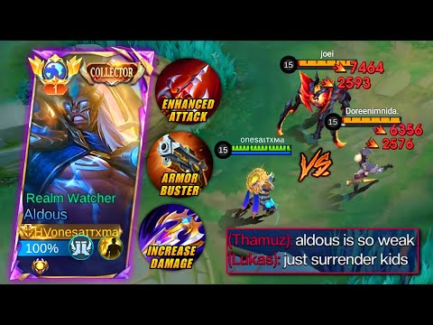 ALDOUS TRICK TO DOMINATE AGAINST TANKY AND REVAMPED HEROES!!🔥 (intense match must watch!!!)