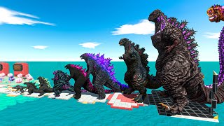 Download lagu EVOLUTION of SHIN GODZILLA Size Comparison VS Mechagodzilla   KING GHIDORAH   Kong Gauntlet - ARBS mp3